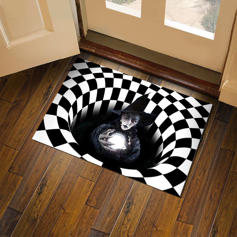 3D Plaid Seasonal Christmas/Halloween Door Mat