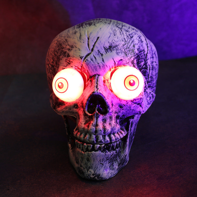 LED Light-emitting Skeleton Skull and Hand Halloween Garden Decoration