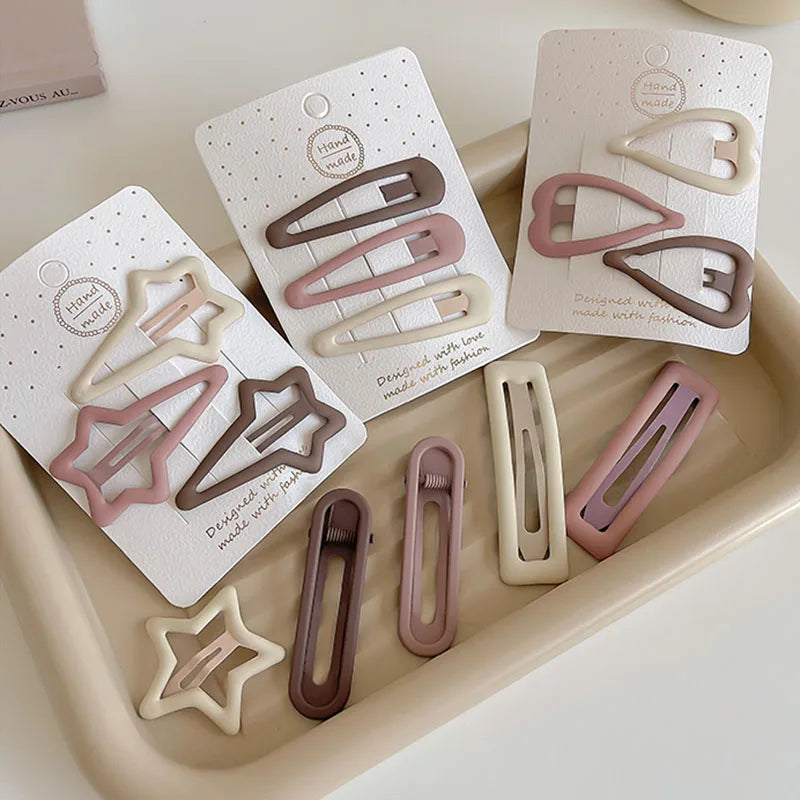 Geometric Hair Clips - Set of 3/6 PCs