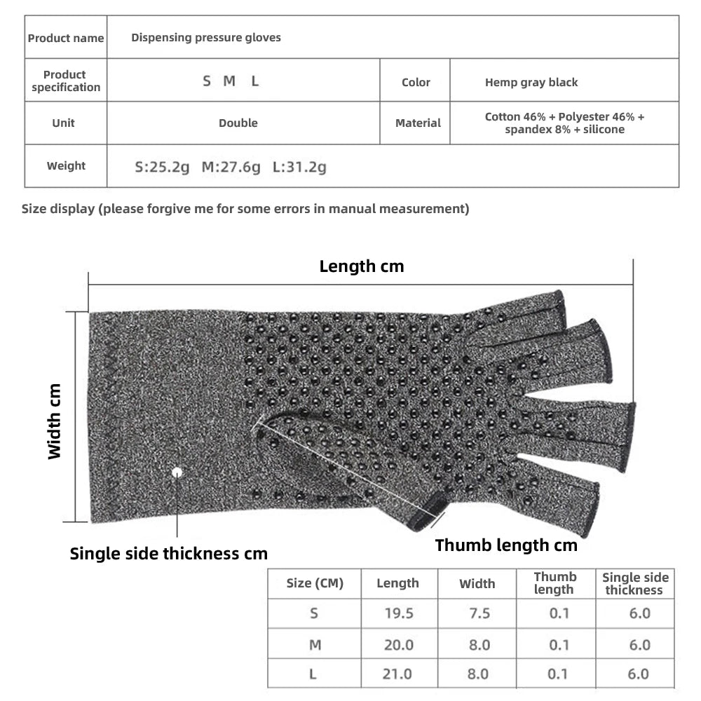 Arthritis Compression Gloves with Enhanced Grip