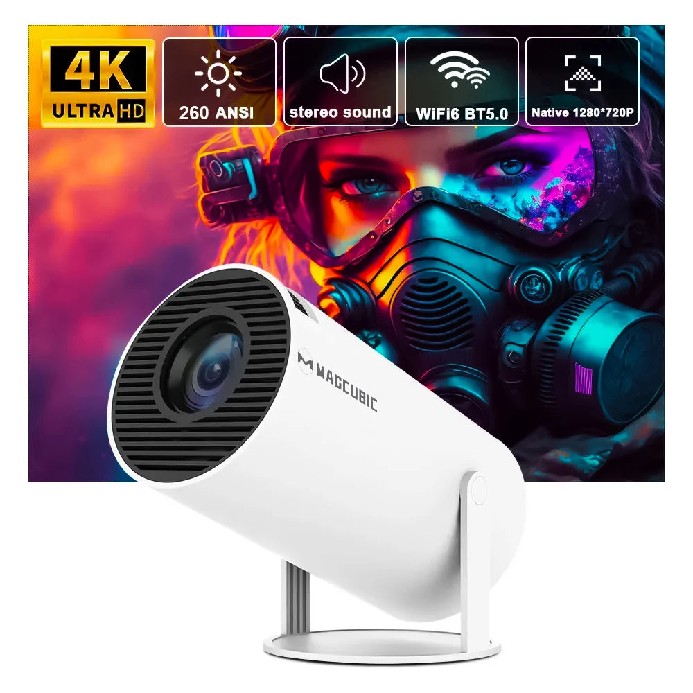 Android 11 HY300 Pro 4K Projector with WiFi6 and Bluetooth 5.0