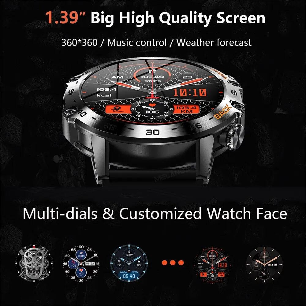 Steel Bluetooth Call Smart Watch