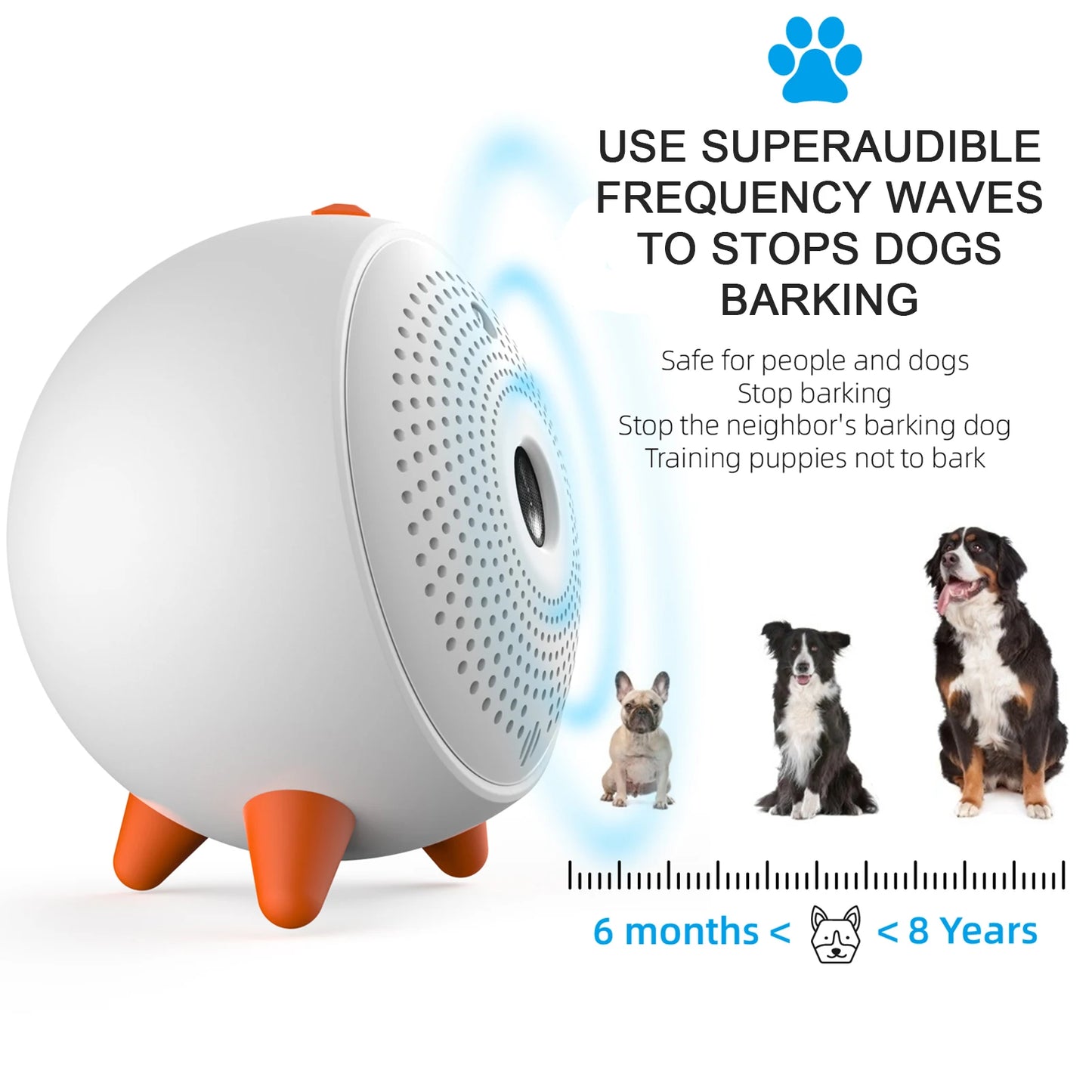 Anti-Barking Device: Rechargeable and Waterproof Dog Bark Control and Behaviour Training Tool