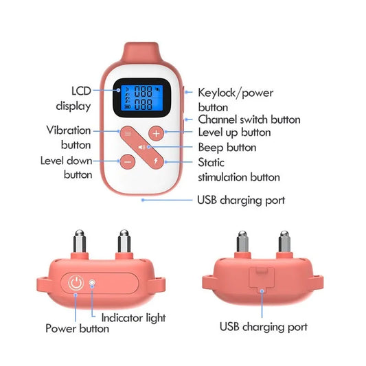 Professional Electric Dog Training Collar with 1000M Range