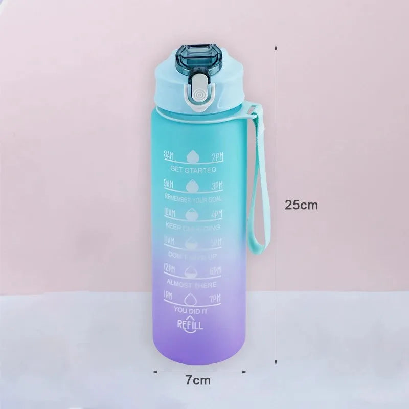 900ml Sports Water Bottle with Time Marker