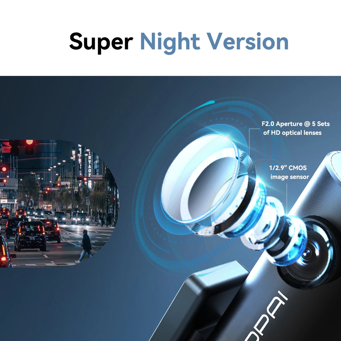 Mini Pro Dash Cam High-Definition Night Vision 1296P Car DVR with Wi-Fi