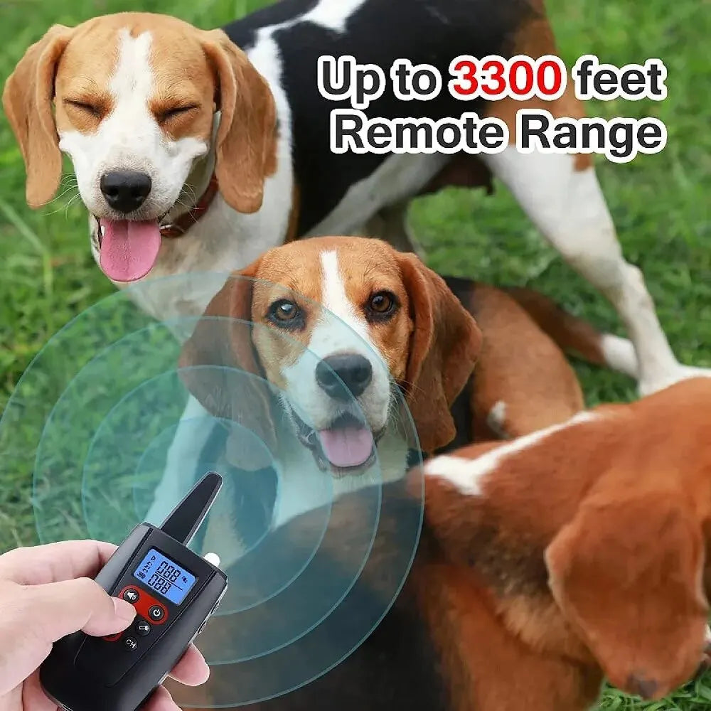 No Shock Electric Dog Training Collar + Clicker