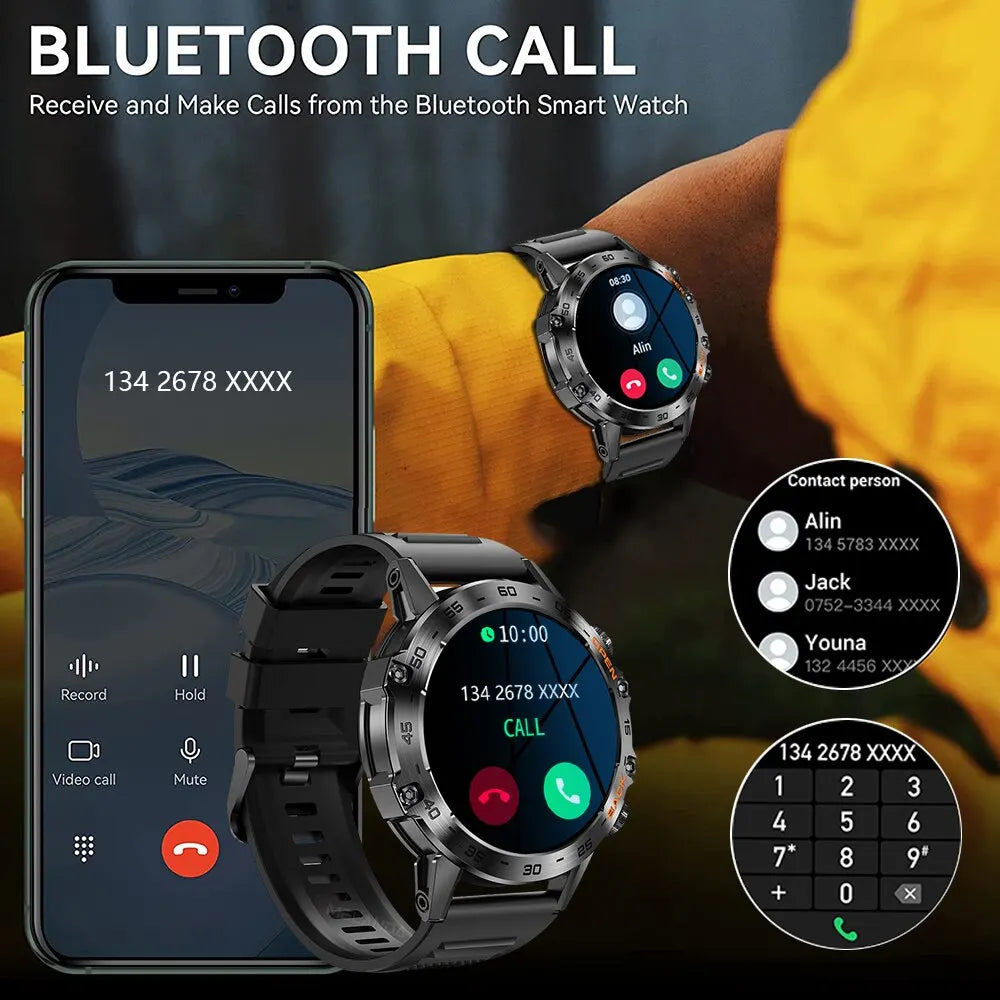 Steel Bluetooth Call Smart Watch