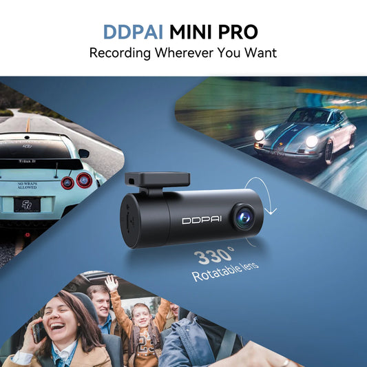 Mini Pro Dash Cam High-Definition Night Vision 1296P Car DVR with Wi-Fi