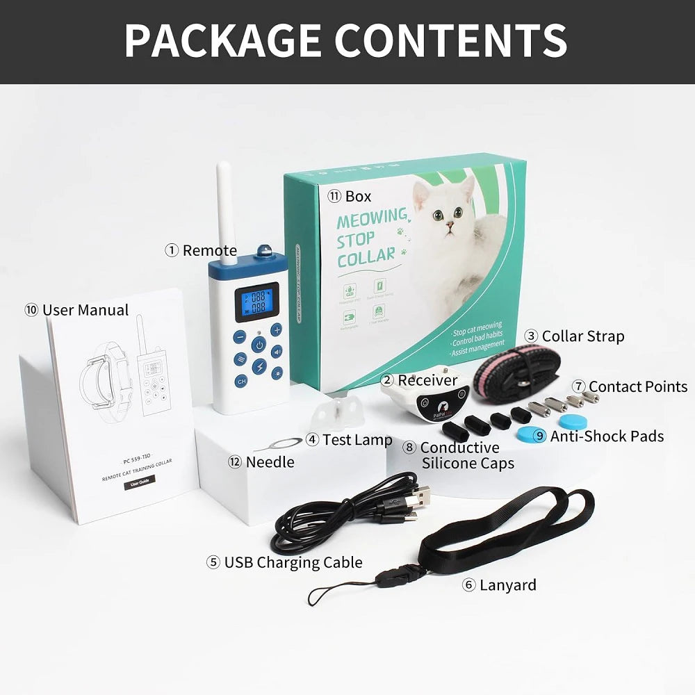 Cat Training Collar with Remote