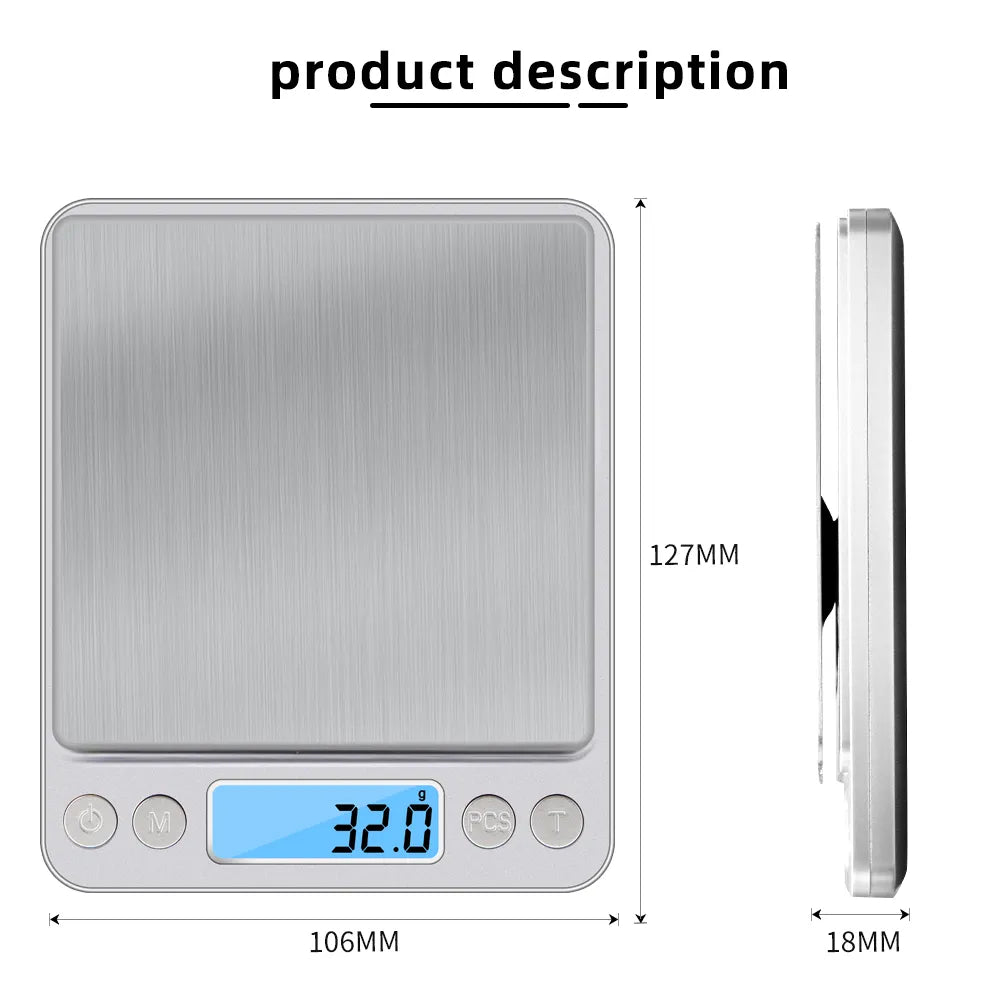 3Kg/500G Digital Precision Scale