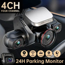 360 M8S 4-Channel Full HD Dash Cam (4×1080P) – Wi-Fi, GPS, 24H Radar Parking Monitor