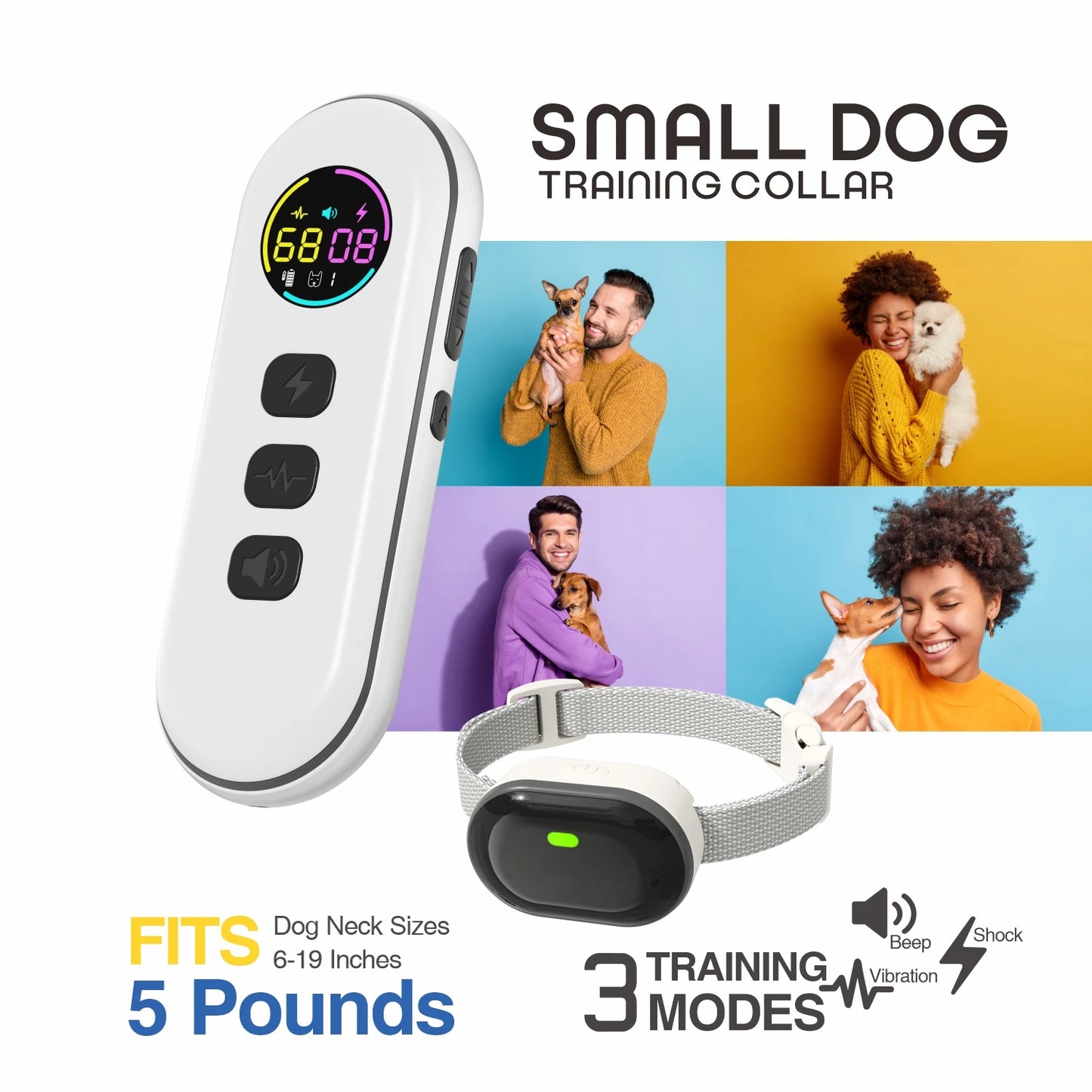 Small Dog Training Collar with Remote Control (300M)