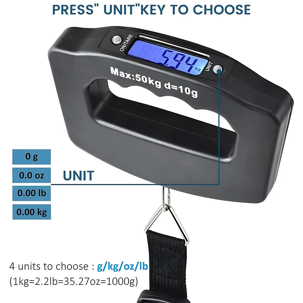 50kg/10g Digital Luggage Scale