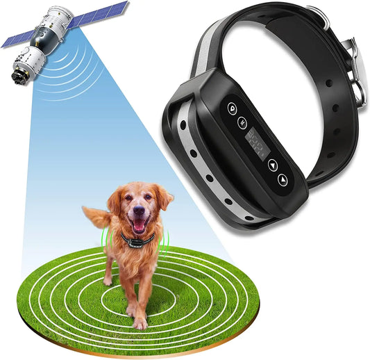 GPS Anti-Runaway Pet Dog Wireless Electric Fence Containment System