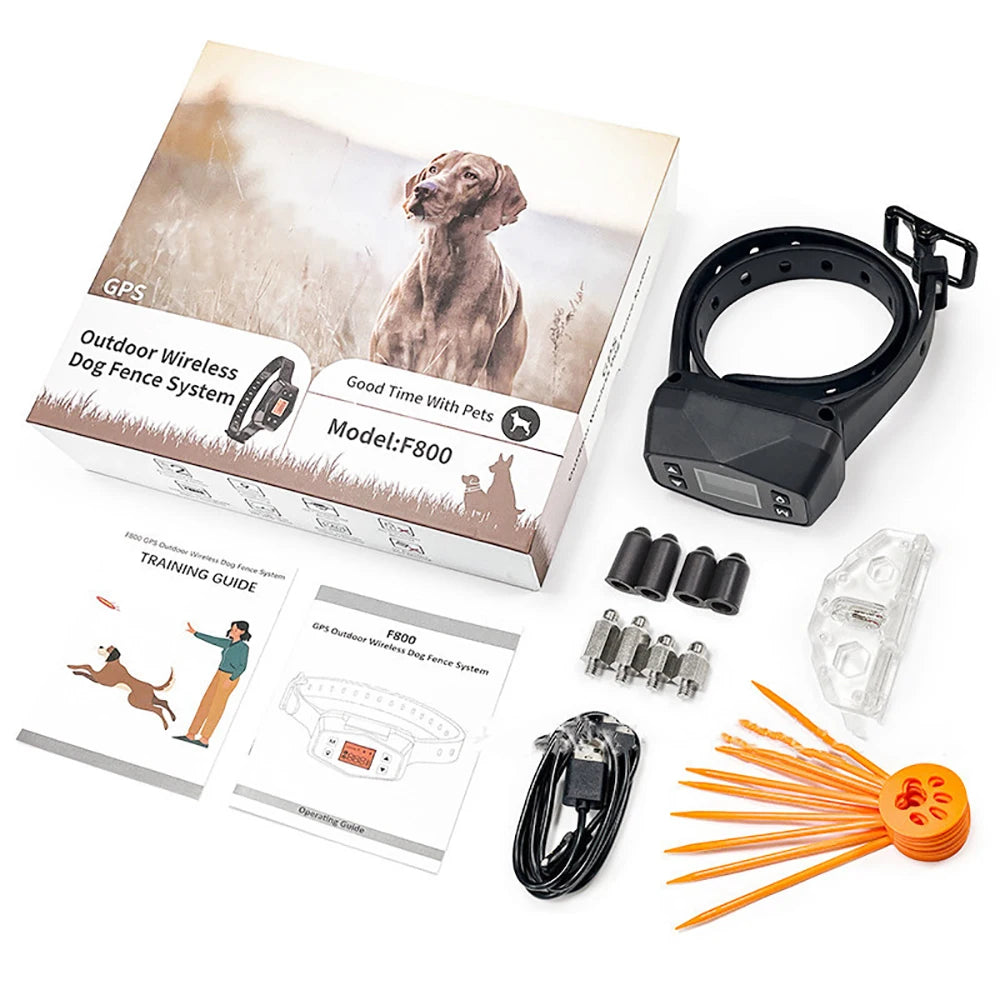 Outdoor GPS Wireless Electronic Dog Fence System  and Training Collar