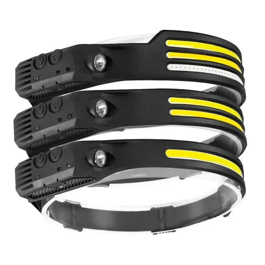 Advanced Induction COB LED Headlamp with Sensor Control