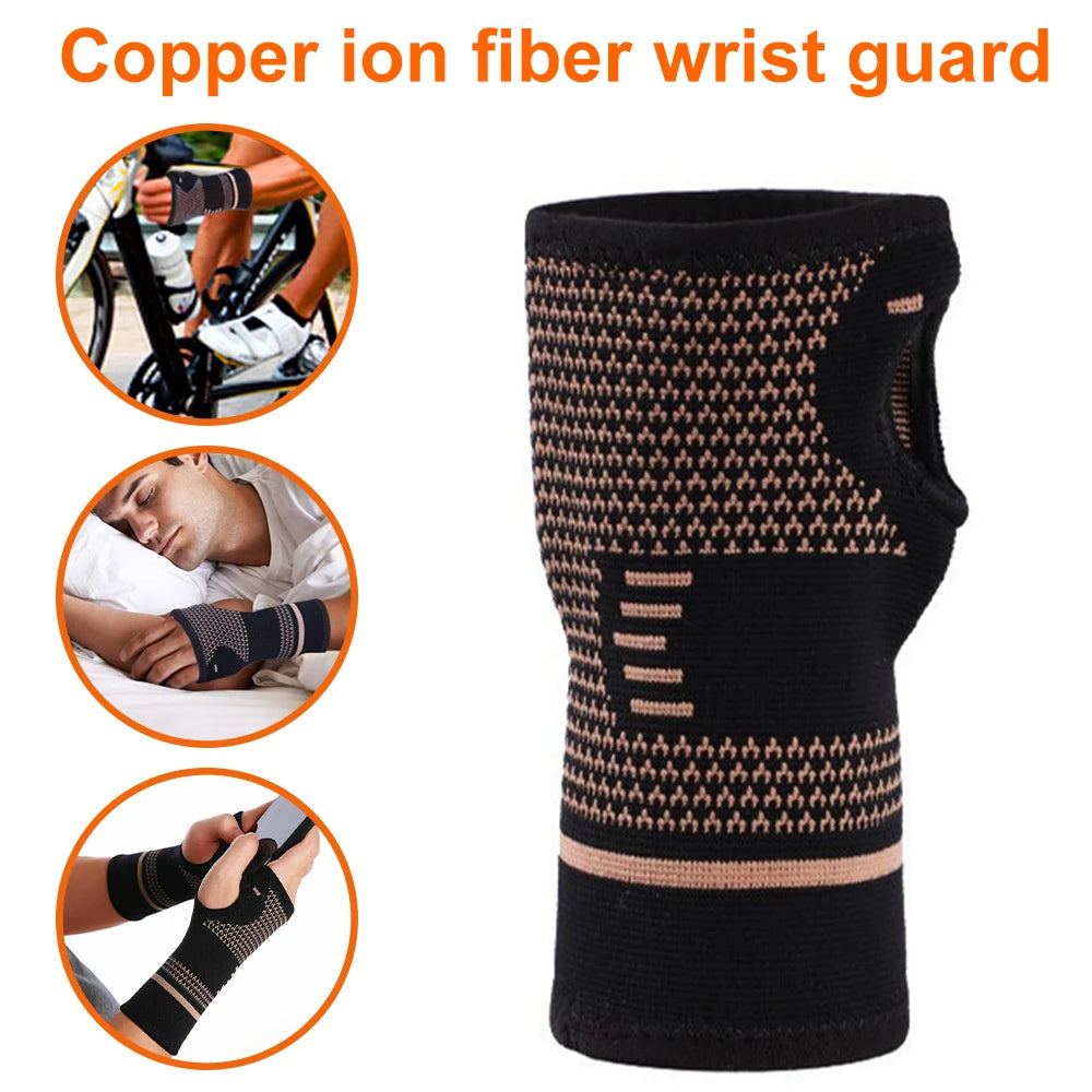 Copper Compression Wrist Sleeve – Sports and Arthritis Support