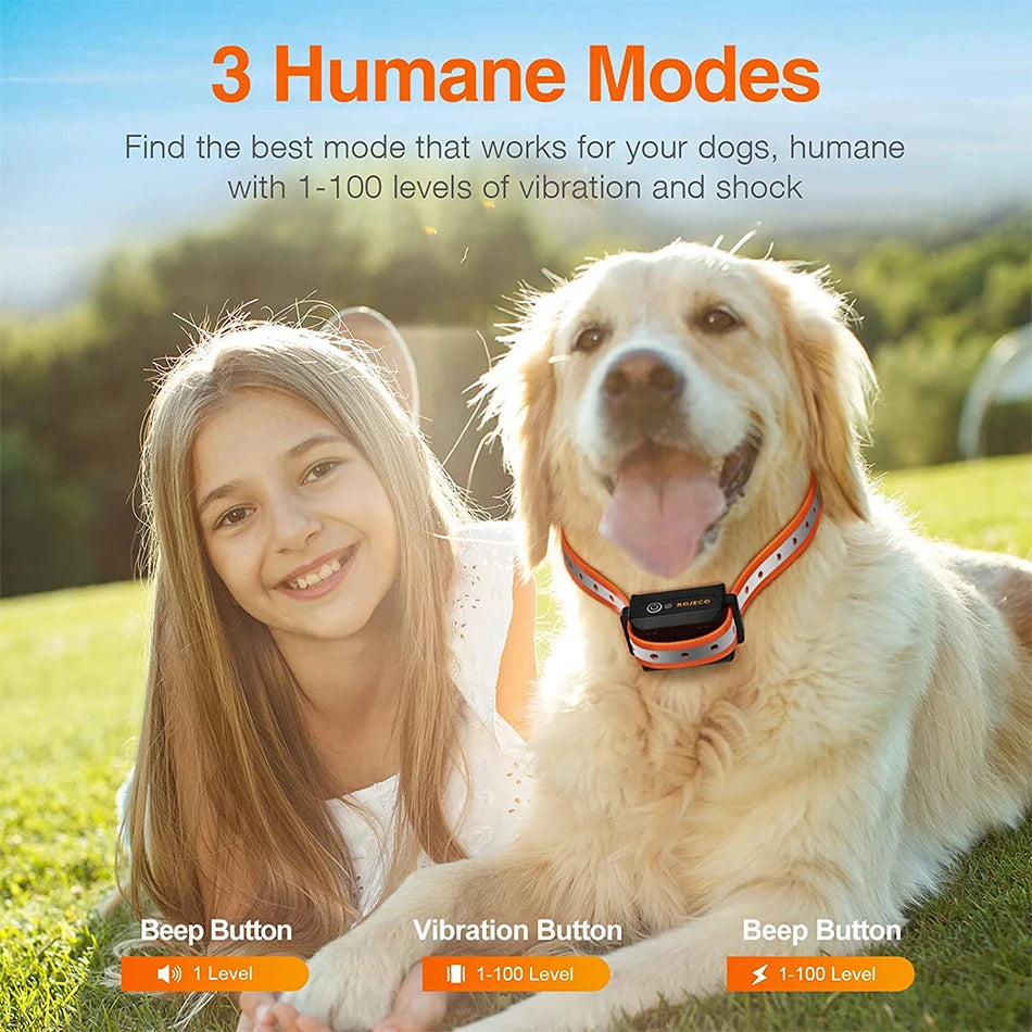 1000m Electric Dog Training Collar & Remote Control for Pet Training 