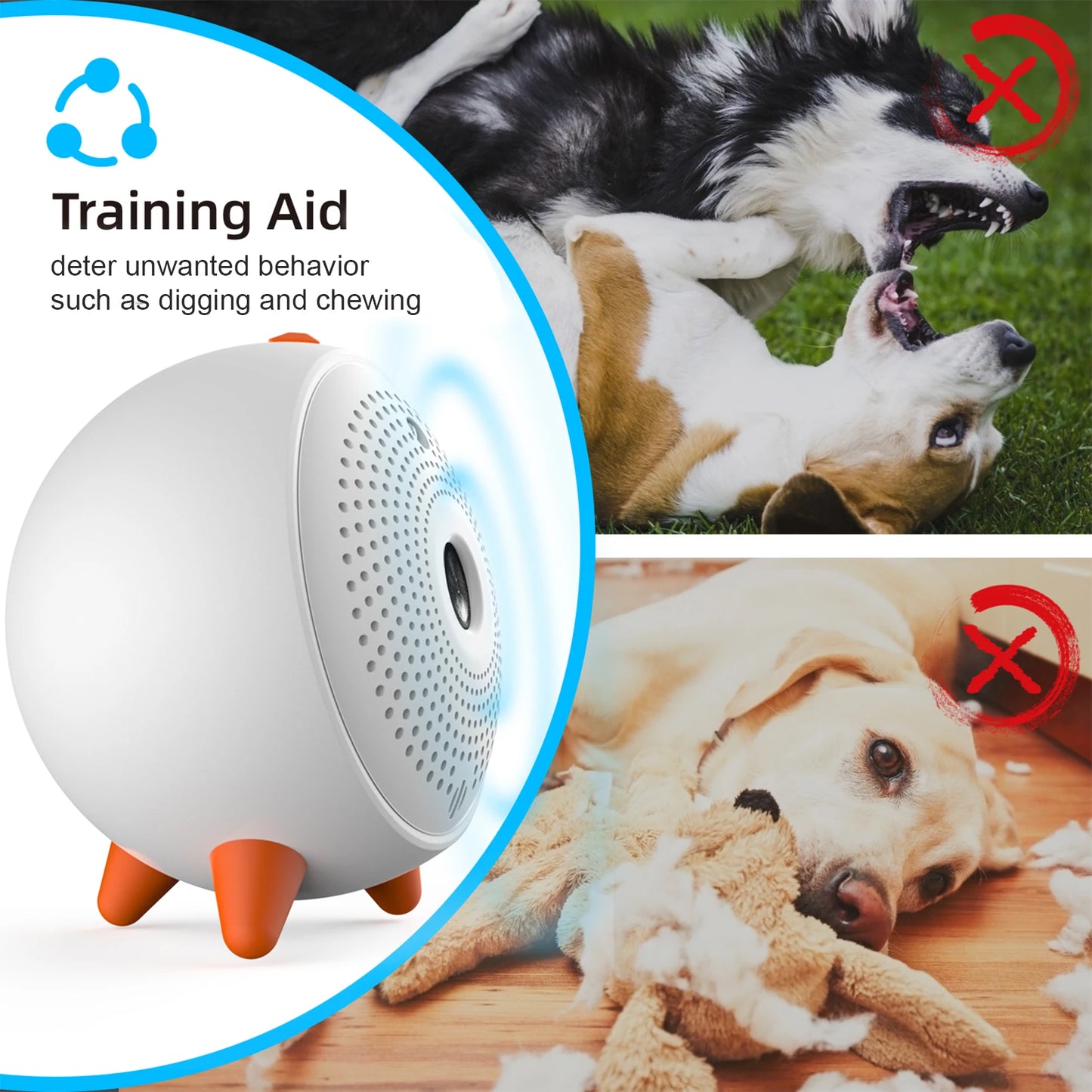 Anti-Barking Device: Rechargeable and Waterproof Dog Bark Control and Behaviour Training Tool