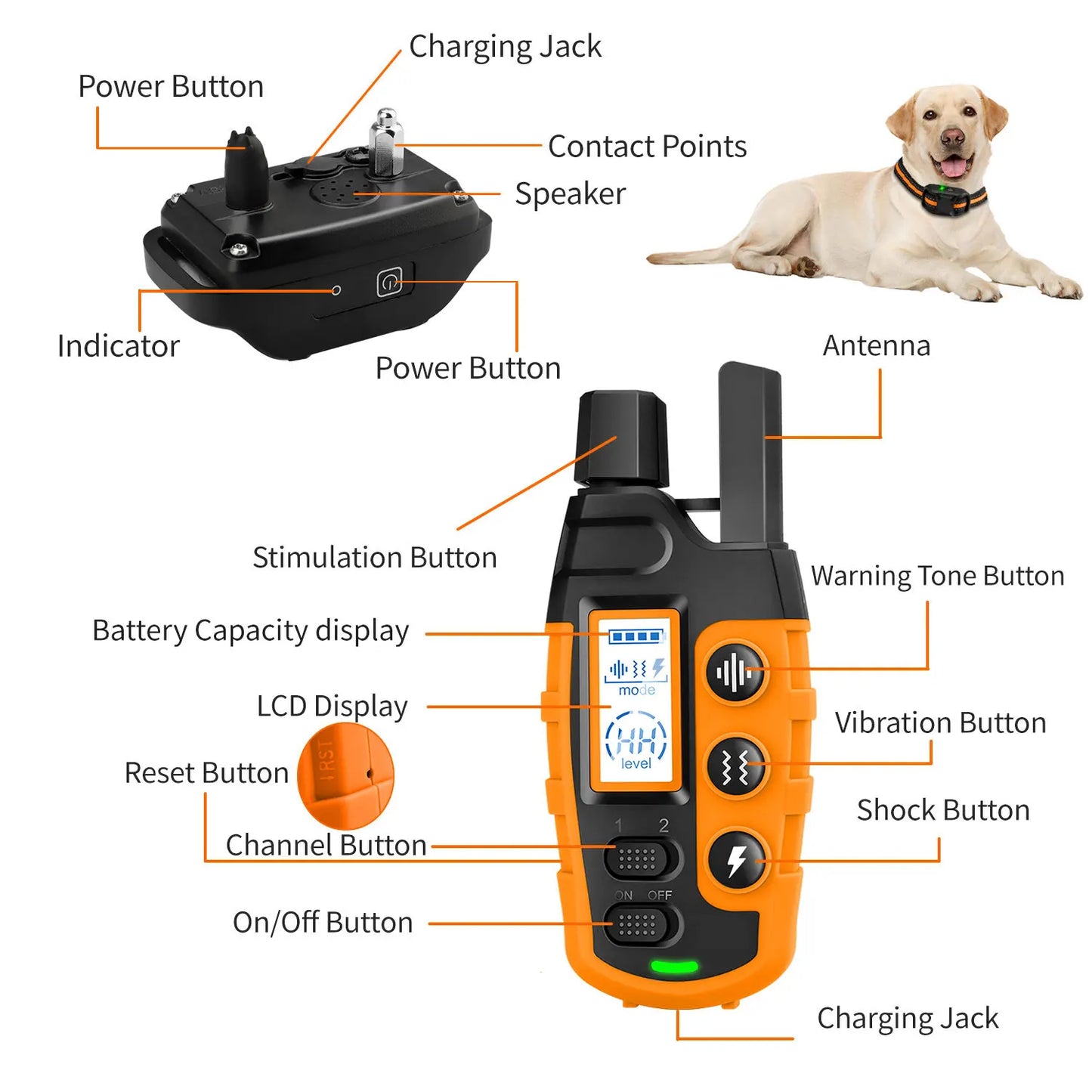 3300ft Electric Dog Training Collar