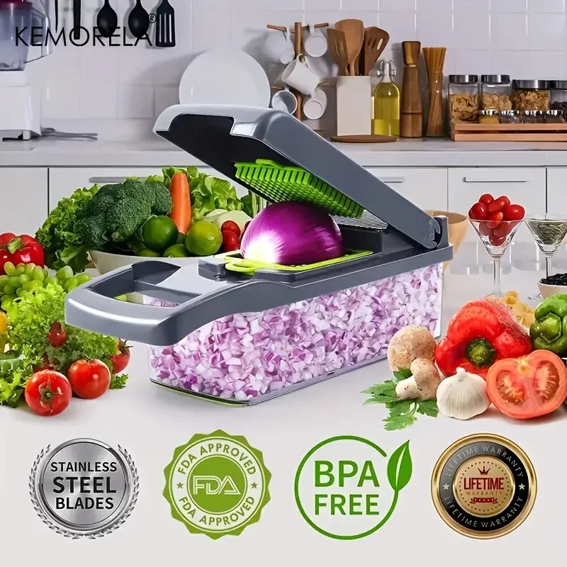 14/16 in 1 Multifunctional Vegetable Chopper Dicer Slicer