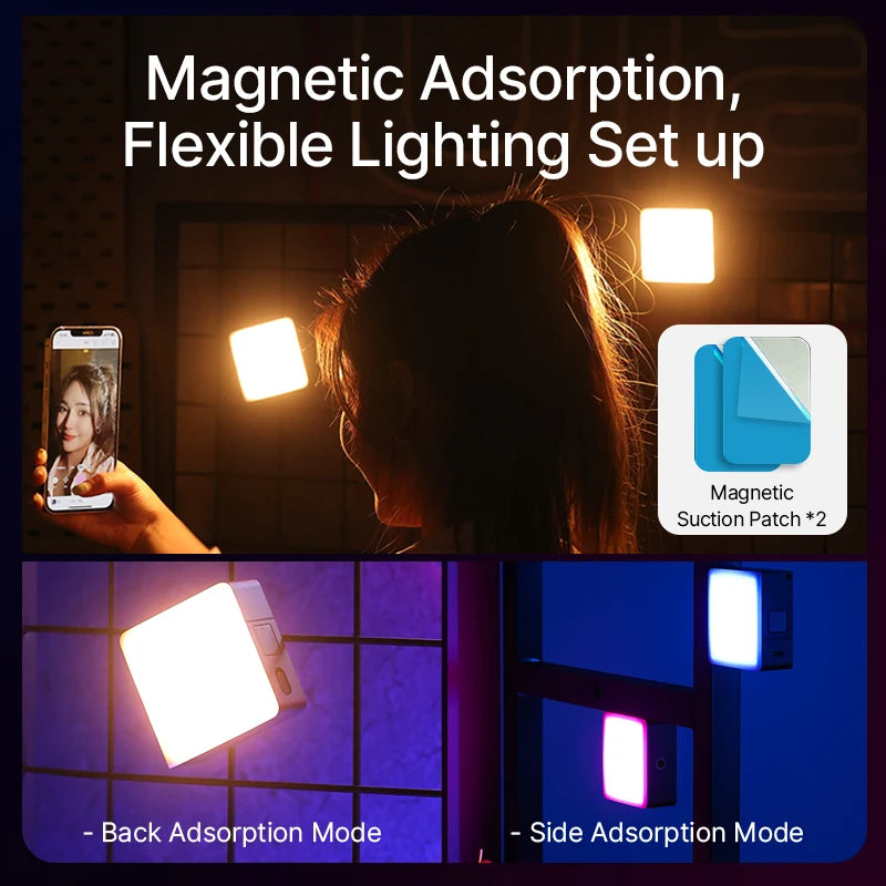 Colourful Ambience Video Light – Portable Fill Light for Cameras and Smartphones