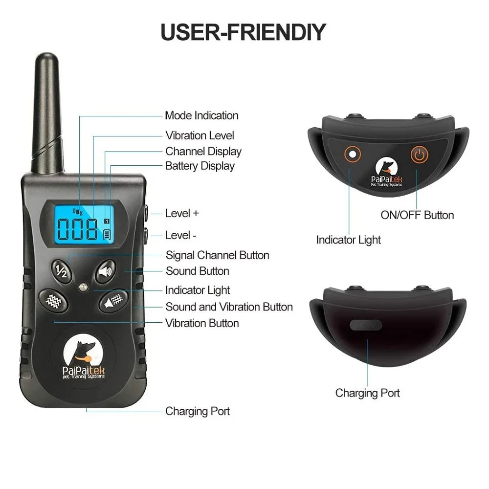 1600Ft Dog Training Collar with Remote