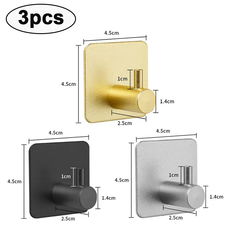 Adhesive Wall/Door Door hooks for Keys, clothes, Coats, etc