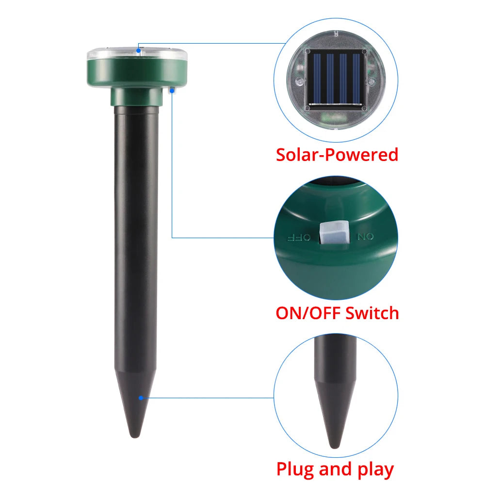 Solar-Powered Ultrasonic Pest Repeller