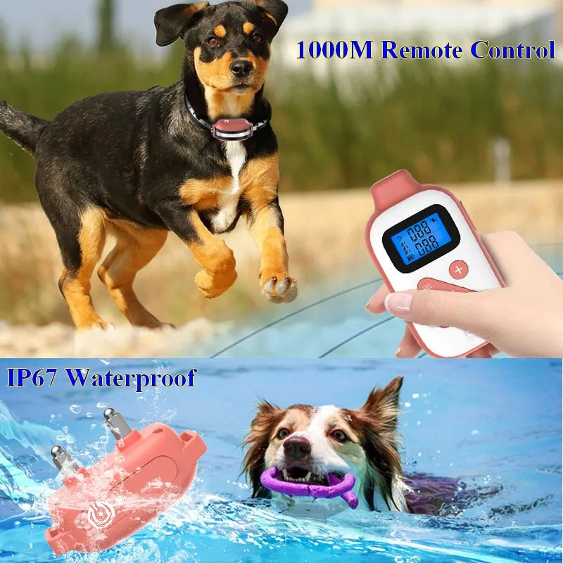 Professional Electric Dog Training Collar with 1000M Range