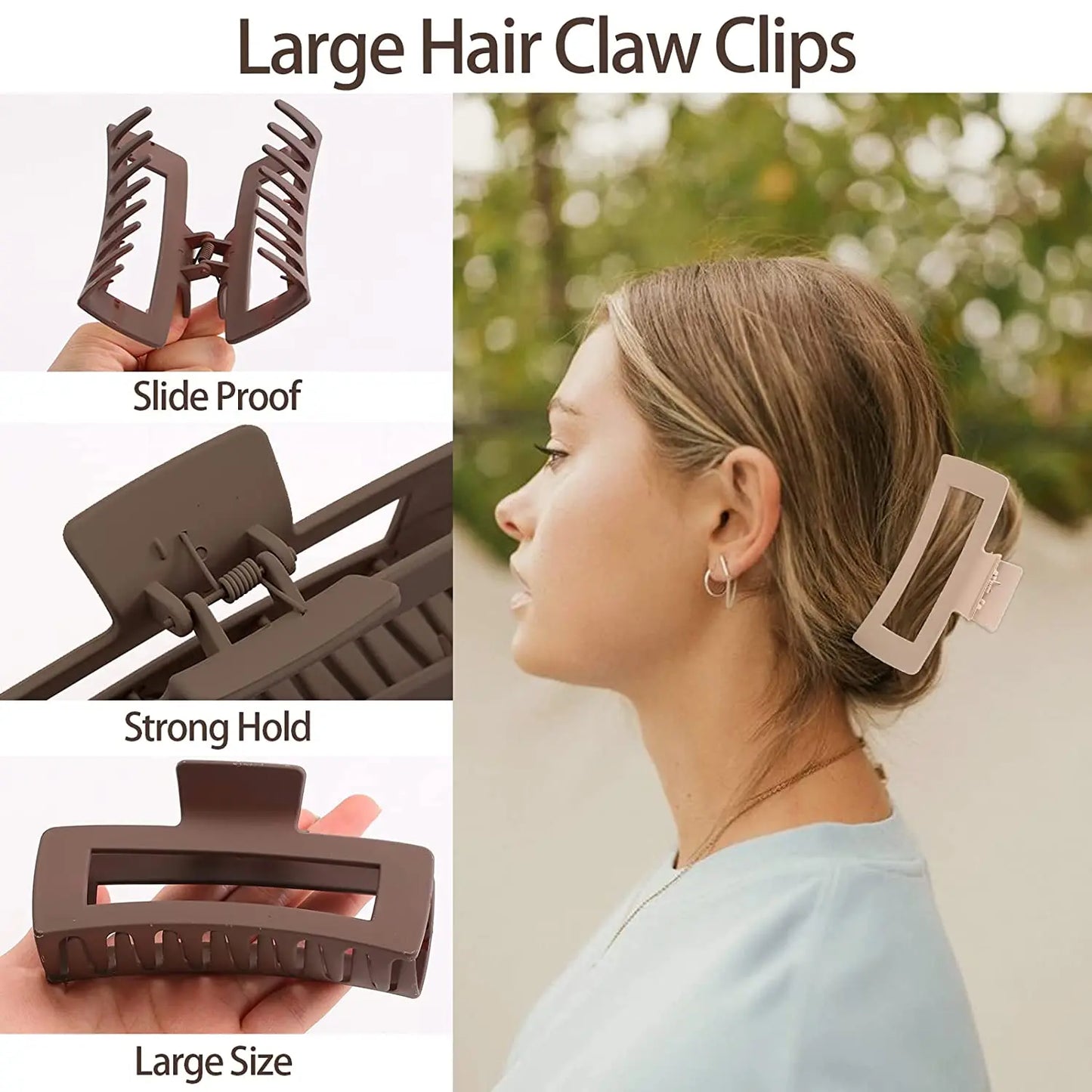 4PCs Set of Non-Slip Claw Clips