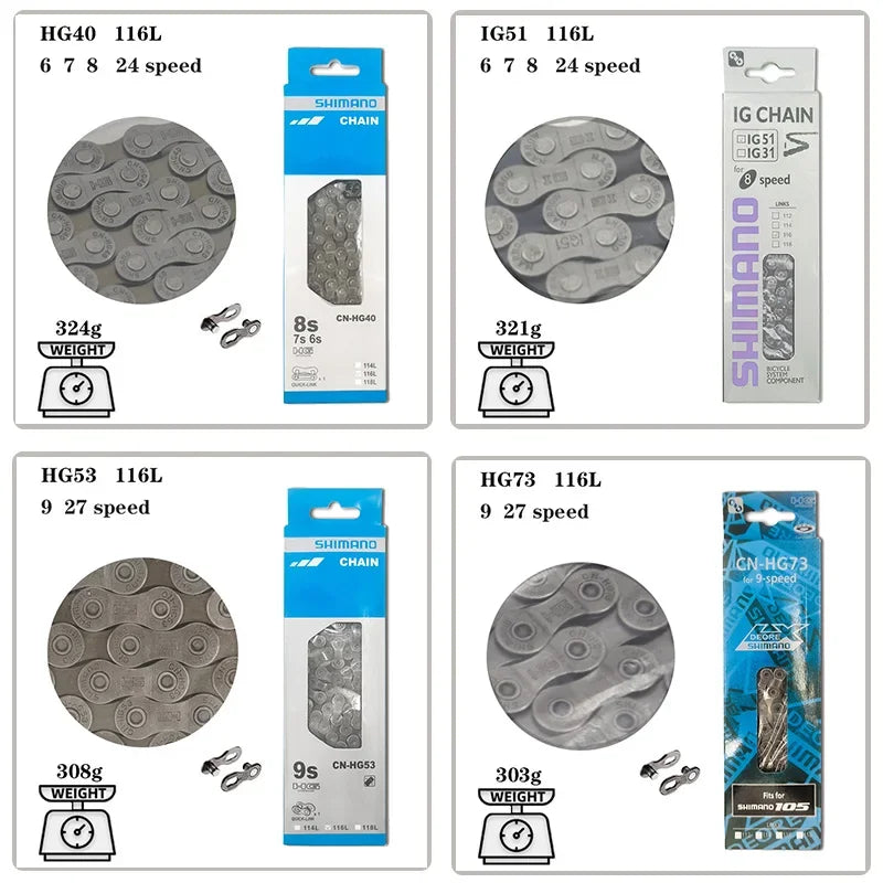 8/9/10/11/12-Speed Bicycle Chains for Various Models