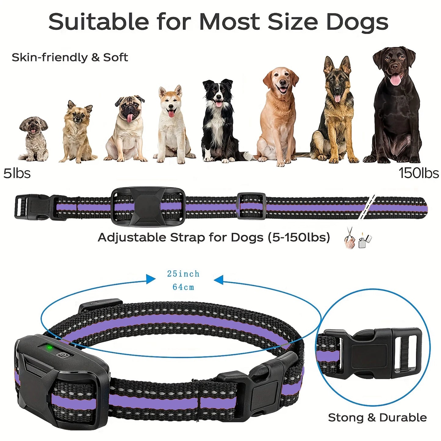 Electric Dog Training Collar with Remote Control (3300ft)