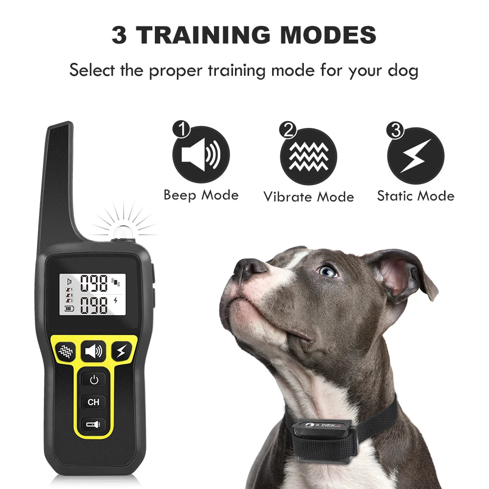 1000M Remote Dog Training Collar with Rechargeable Waterproof collar