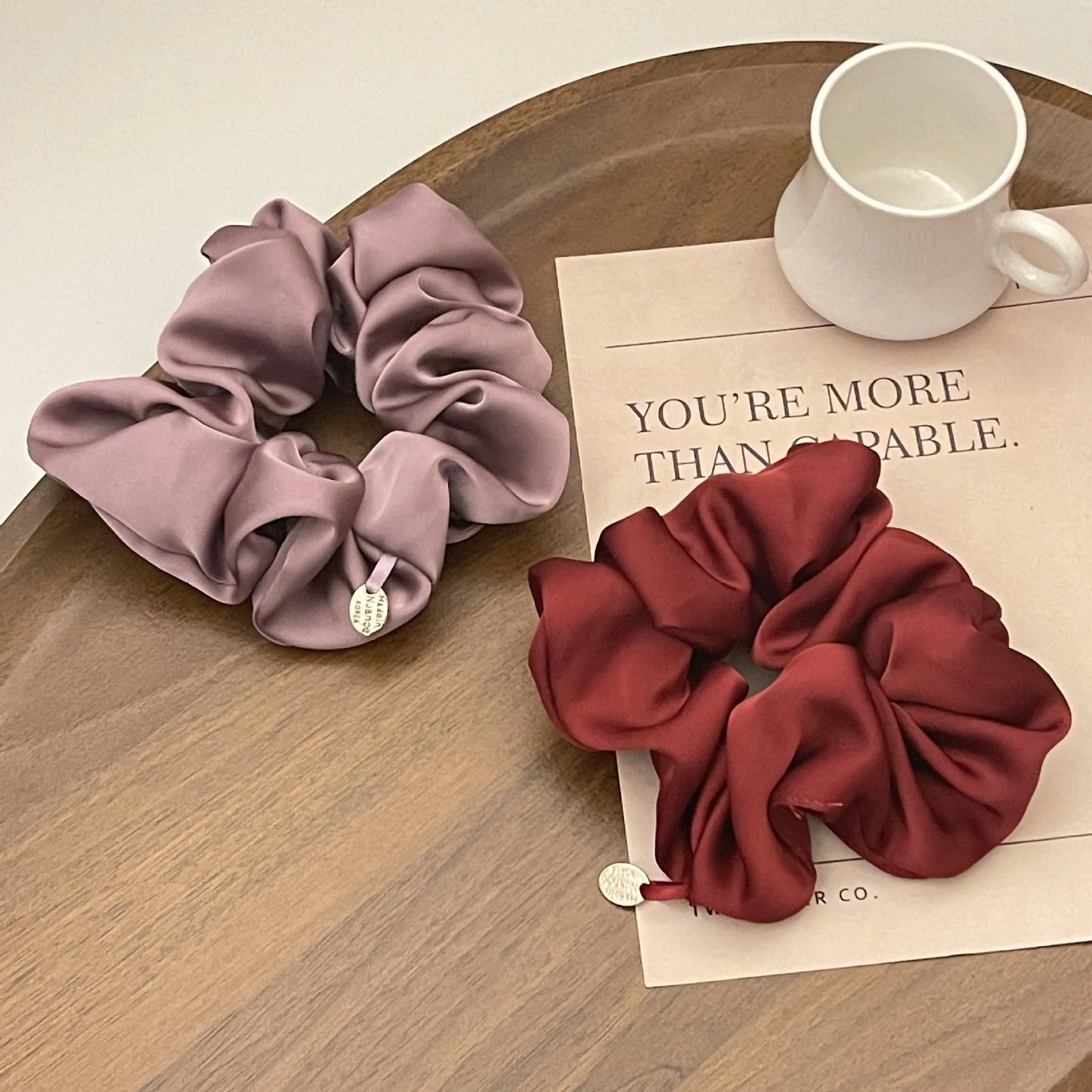 Satin Silk Hair Scrunchies