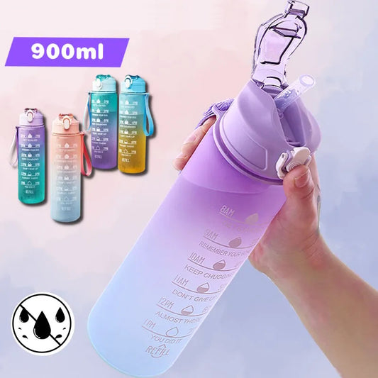 900ml Sports Water Bottle with Time Marker