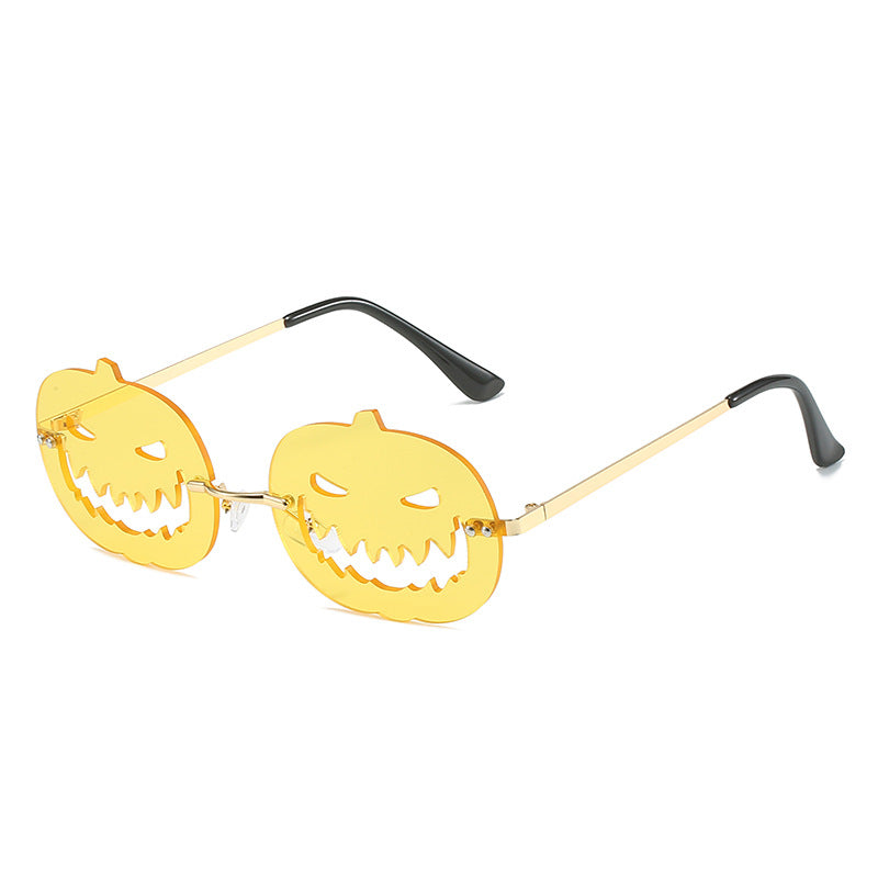 Runway Fried Street Halloween Pumpkin Funny Ball Sun Glasses