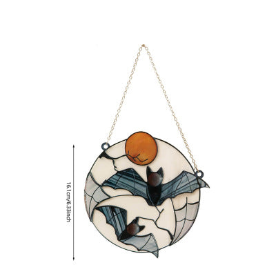 Moon Bat Decorative Acrylic Pendant