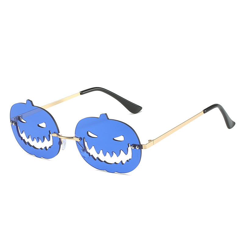 Runway Fried Street Halloween Pumpkin Funny Ball Sun Glasses