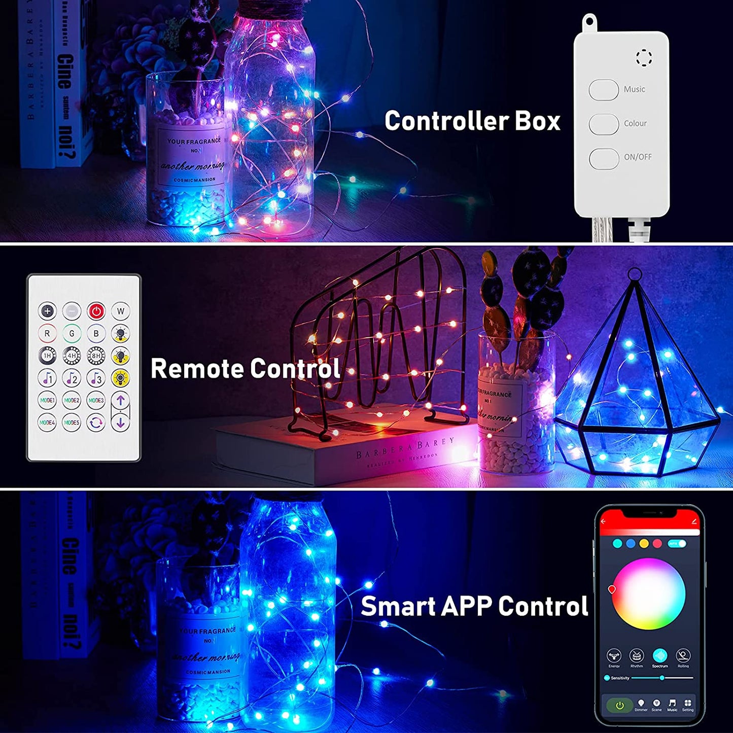 Bluetooth USB Copper Wire Christmas String Light