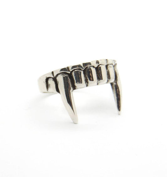 Vampire Personality Teeth Retro Men's And Women's Alloy Ring