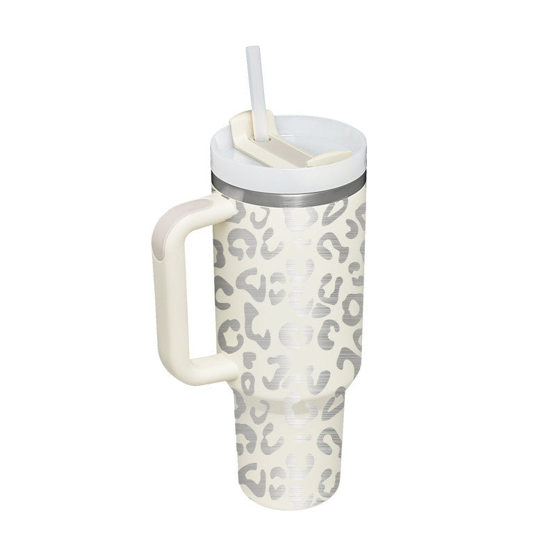 Halloween Thermal Mug 40oz Straw Coffee Insulation Cup With Handle