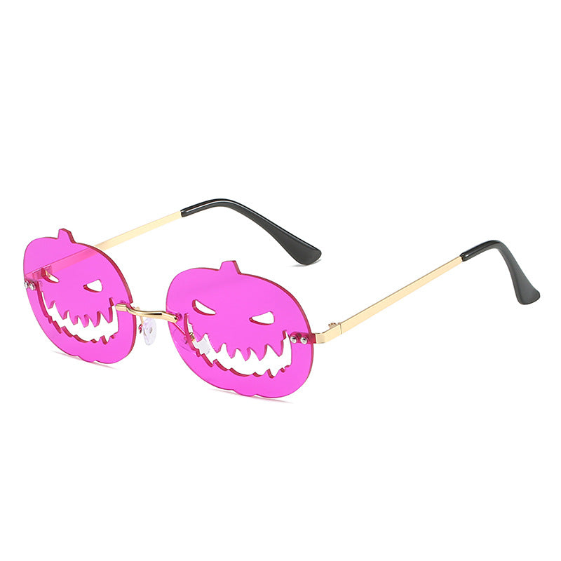 Runway Fried Street Halloween Pumpkin Funny Ball Sun Glasses