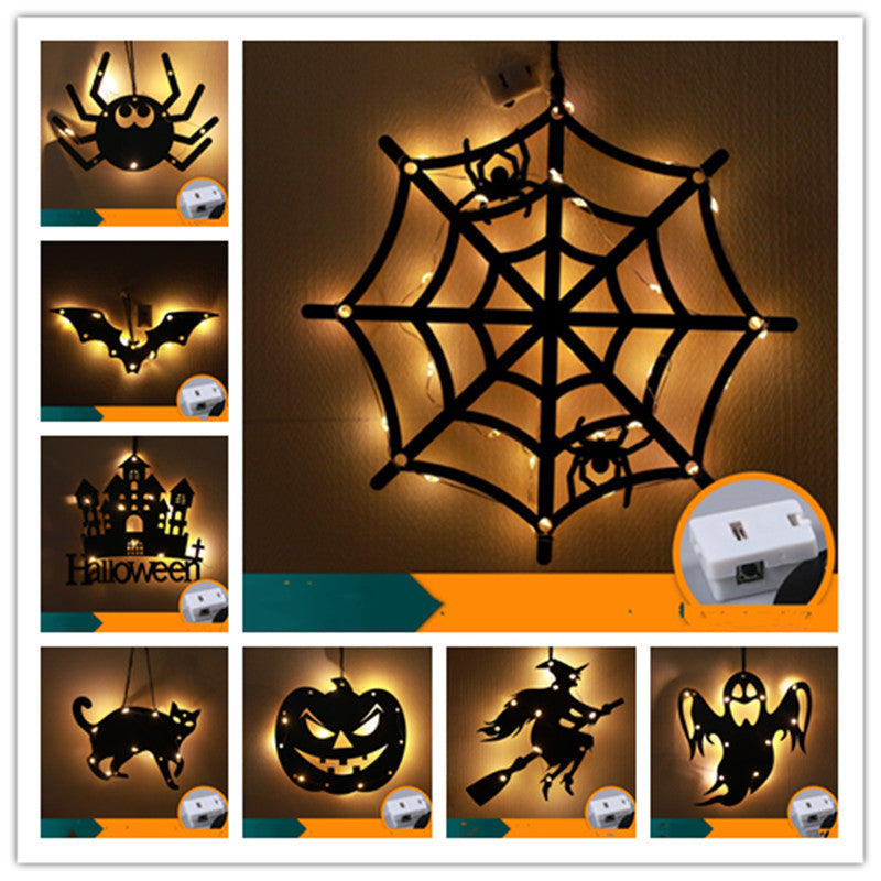 Halloween LED Decorative Lights Luminescent Spider Listing Home Decor Lamp