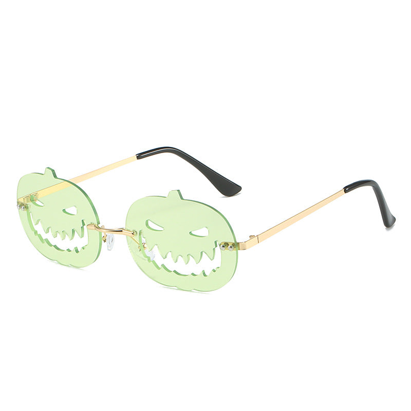 Runway Fried Street Halloween Pumpkin Funny Ball Sun Glasses