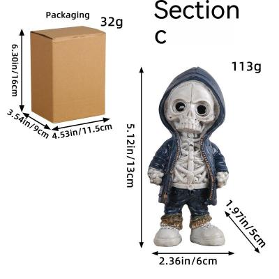 Zombie Ghost Halloween Hooded Skull Fashion Decorative Ornament