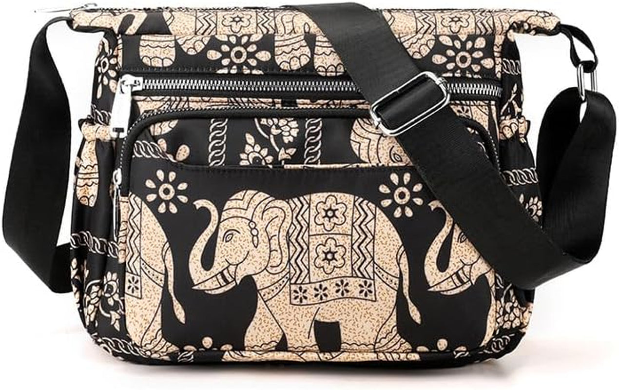  Women's Multi Pocket Waterproof Crossbody Shoulder Bag Messenger Bag 