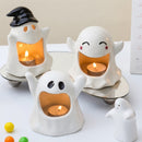 Halloween Ghost Festival Ceramic Craft Ornament Candle holder