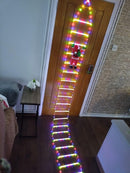 Nexvin 9.9Ft Ladder with Santa Claus LED Christmas Lights